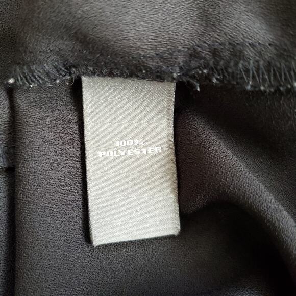 Neiman Marcus Embroidered Peasant Dress Midi Black Oversize Shift Women Small - Picture 14 of 15